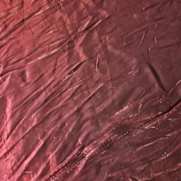 Burgundy Round Tablecloth Extra Large 126in Crushed Satin Wedding Event Decor - Picture 5 of 8